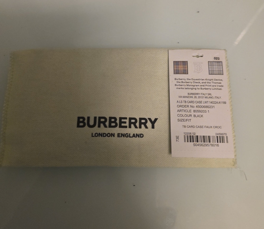 Burberry Black Card Holder